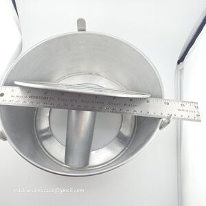 COMET 10 Inch Aluminum Angel Food Cake Silver Oven Safe Tube Angel Food Bakeware